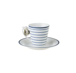 Laura Ashley Espresso kop en schotel Candy Stripe