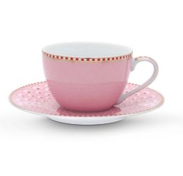 Pip Floral Espresso Kop en Schotel Bloomintails Roze 120 ml