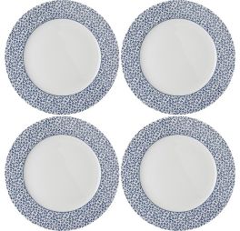 Laura Ashley set van 4 Dinerborden Floris
