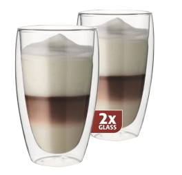 maxxo latteglazen dubbelwandig 2 stuks
