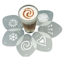 cappuccino sjablonen 6 stuks