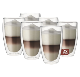 maxxo latteglazen dubbelwandig 6 stuks