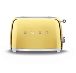 SMEG Broodrooster 2x2 goud aanbieding